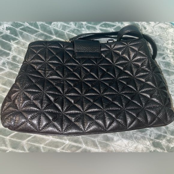 Kate Spade Black Elena Astor Court Quilted Leather Shoulder Bag EUC timeless - Picture 3 of 16